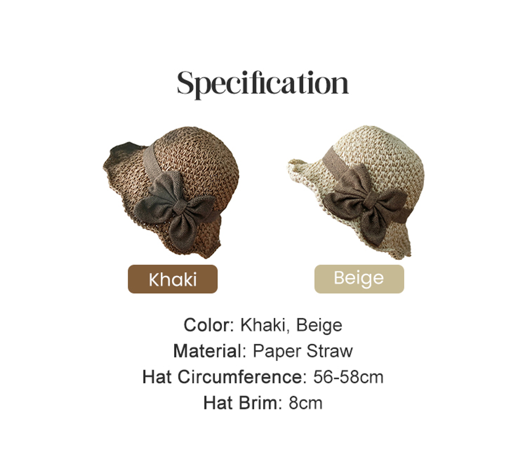 🔥 Hot Sale 49% OFF🔥Elegant Woven Straw Sun Hat with Bow