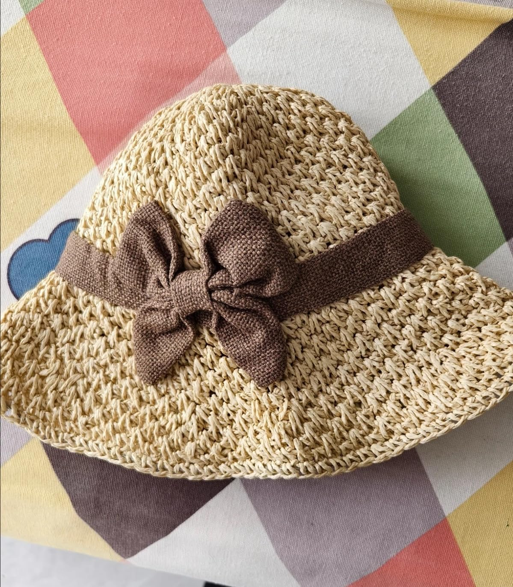 🔥 Hot Sale 49% OFF🔥Elegant Woven Straw Sun Hat with Bow