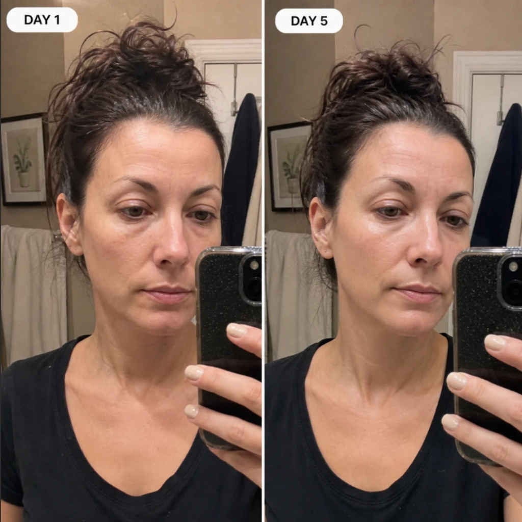 Customer before and after result