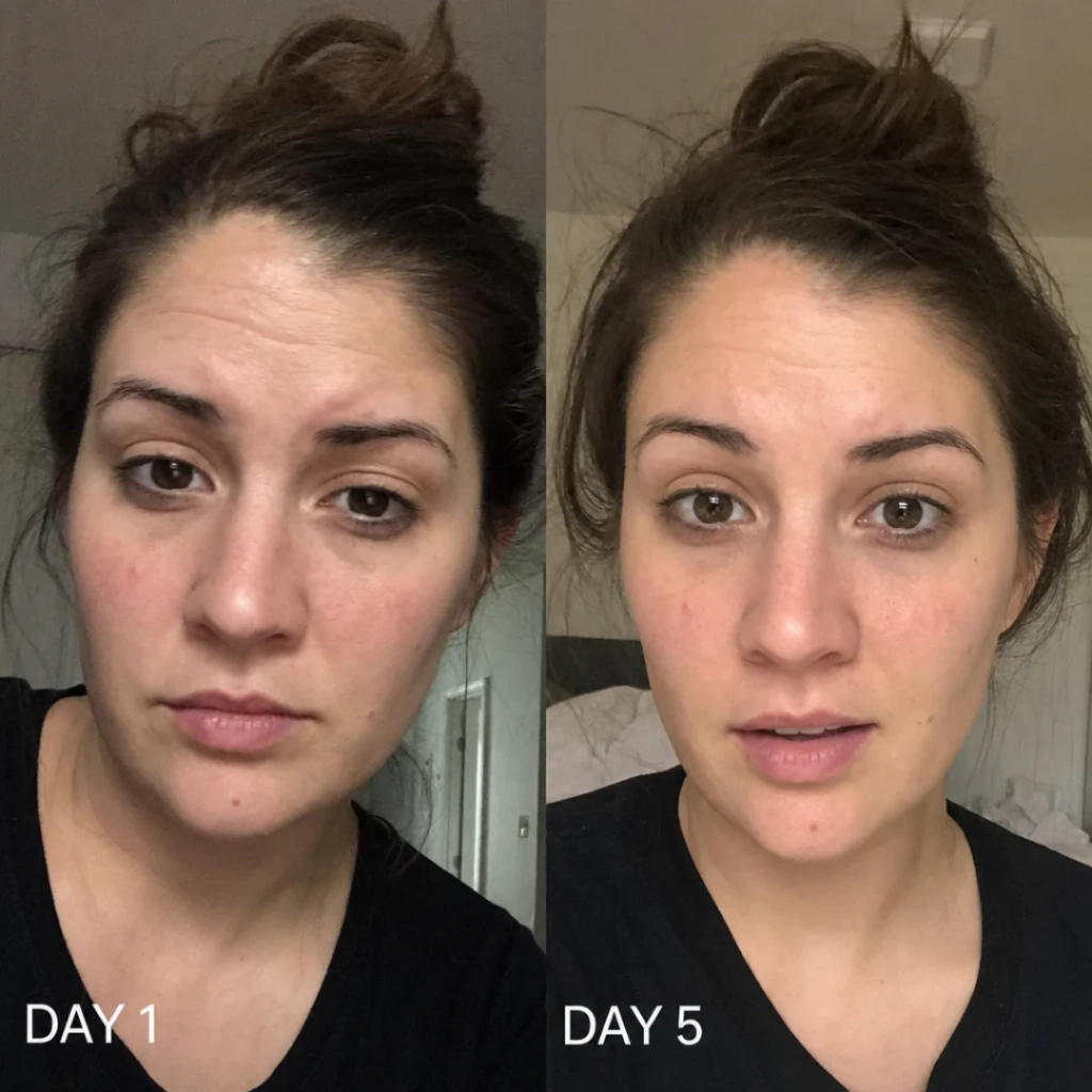 Customer before and after result